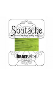 Beadsmith polyester soutache cord 3mm - Lime